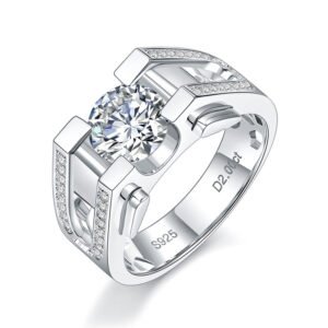 O1CN014LjTj91g2WEU9dvuW_!!3896764084-0-cib 5-carat gemstone men's ring s925 silver moissanite ring zircon men's ring