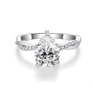 O1CN01q2bsZe1g2WUscx7Ri_!!3896764084-0-cib Pear shaped all moissanite ring ins style 925 silver ring